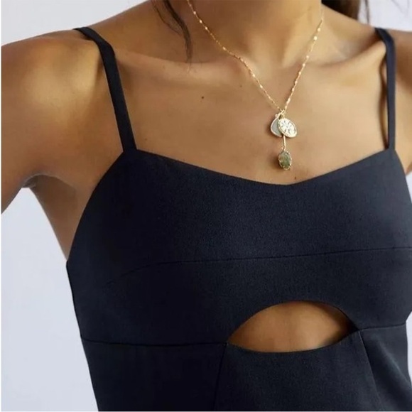 Anthropologie x Mare Mare Cut Out Shift Mini Dress Navy M NWT - Picture 2 of 7